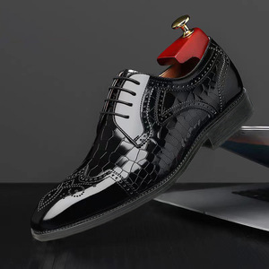 S3156R <span class=keywords><strong>scarpe</strong></span> in pelle di alta qualità da <span class=keywords><strong>uomo</strong></span> eleganti e lucide a punta - Product Image 2