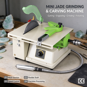 Petite machine à polir le jade, machine à sculpter le jade, outil de découpe pour le travail du bois, polisseuse de perles bouddhistes domestique, scie à table pour le bois - Product Image 1