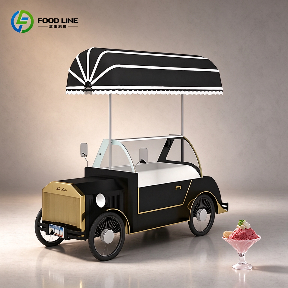 Electric Ice Cream Cart Ice Cream Cart Business Ice Cream Cart Umbrella ...
