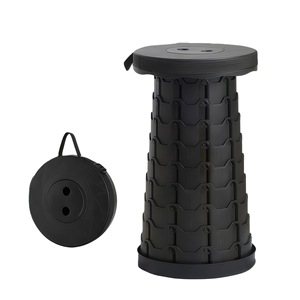 Wholesale Custom Logo Outdoor Camping Portable Plastic <b>Microscopic</b> Fishing Retractable Collapsible Telescopic Folding Ottoman - Product Image 2