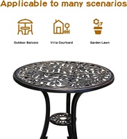 Ensemble de chaises de Patio de jardin d'extérieur, en aluminium moulé, imperméable, de luxe, moderne