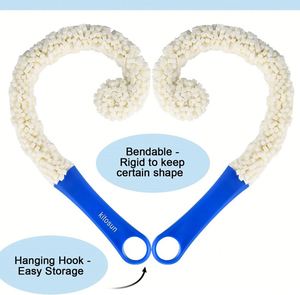 Wholesale 16.7" Bendable Long Foam <b>Brush</b> Eco-Friendly Plastic Cleaning Tool for Hookahs Vases Decanters & Wine <b>Bottles</b> - Product Image 5