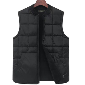 Autumn Winter <strong>Men's</strong> <strong>Velvet</strong> <strong>Waistcoat</strong> Thickened Down Cotton Vest Collar Thickened Warm Clip Cotton - Product Image 1