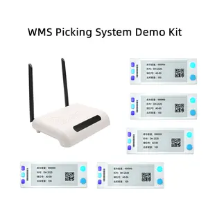 WMS गोदाम प्रबंधन प्रणाली वायरलेस लेने करने के लिए प्रकाश प्रणाली के साथ टच बटन धमकी देकर मांगने का प्रदर्शन डेमो किट