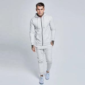 Ensemble de vêtements de sport personnalisés avec logo, survêtement de sport pour hommes, jogging décontracté, pantalon de survêtement, ensemble de course à pied à fermeture éclair intégrale pour hommes - Product Image 3