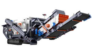 מפעל נייד לריסוק 500 טון לשעה, רכוב על מסילות, עם מגרסת אימפקט לריסוק אבן גיר, גרניט ובטון, ישירות מהמפעל. - Product Image 3