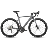 Vélo de route en fibre de carbone homologué CE, 24 vitesses, transmission électronique sans fil, freins à disque hydrauliques, vélo aérodynamique