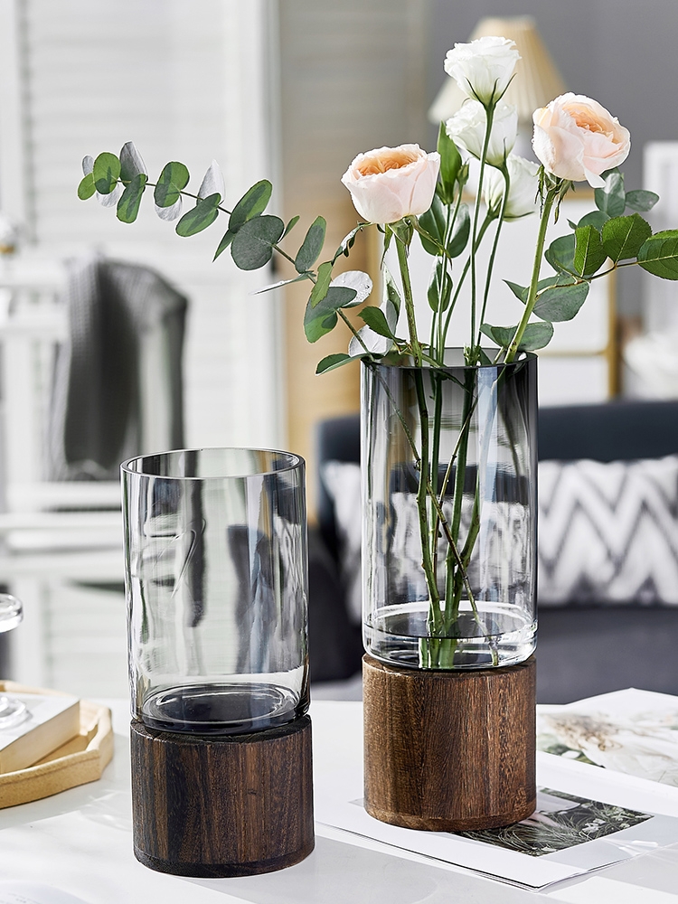 Factory Produced Wholesale Table Blown Recycled Glass Vase