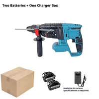 Marteau perforateur rotatif multifonction portable sans fil rechargeable 21V sans balais, qualité industrielle OEM, pour la construction électrique