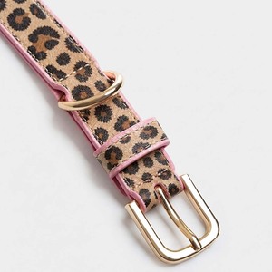 Collar de Cuero de Lujo para <span class=keywords><strong>Perro</strong></span> con Estampado Personalizado, Nombre de Marca en Relieve, Patrón Geométrico, Collar para <span class=keywords><strong>Perro</strong></span> en Cuero, Artículos para Mascotas - Product Image 3
