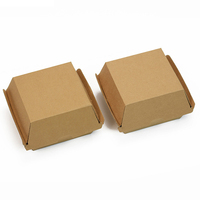 Boîte à hamburger à clapet en papier kraft compostable personnalisée en Offre Spéciale avec échantillon gratuit pour les sushis et les aliments pour bébés