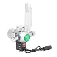Régulateur de pression de CO2 12V DC pour aquarium, avec électrovanne, compteur de bulles et manomètre, pour aquarium planté