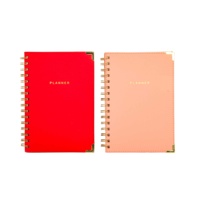 Carnet de suivi d'entraînement en cuir PU de haute qualité avec spirale, journal d'exercices de fitness, journal d'entraînement en PVC/PP pour le suivi quotidien des entraînements