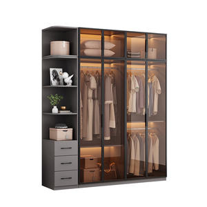 ตู้เสื้อผ้าแบบมีกระจกสไตล์โมเดิร์นสำหรับห้องนอน - Product Image 2