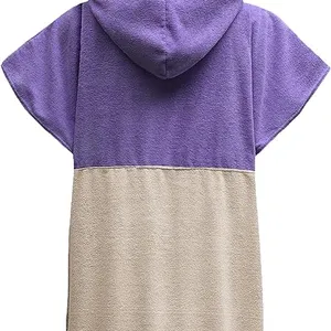 Handuk pantai ponco bertudung kustom dewasa produsen handuk bertudung khusus