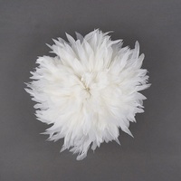 Coq blanc Coque Schlappen poulet coq plume pour artisanat bricolage Costume chapeau accessoire carnaval ornement vacances fête décor