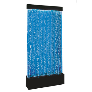 Pannello Decorativo a Bolle d'Acqua da Interni Trasparente all'Ingrosso con Luci LED, Fontana a Cascata in Acrilico - Product Image 1