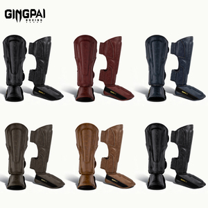 <span class=keywords><strong>Protège</strong></span>-tibias GINGPAI en cuir microfibre, protection professionnelle, sans fermeture, légers, pour le MMA, le Muay <span class=keywords><strong>Thai</strong></span>, l'entraînement de <span class=keywords><strong>boxe</strong></span>, la cheville - Product Image 6