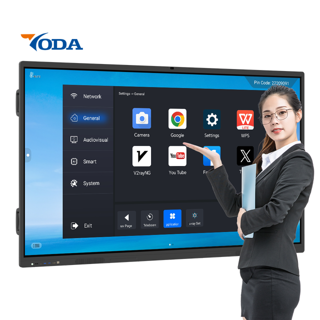 40 to 100 Points Touch Screen All in One 4K Smart Board Interactive Flat Panel Whiteboard for Conference and Classroom Education