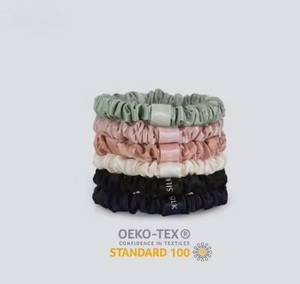 Coleteros de Pelo Personalizados de Seda Satinada con Logotipo Impreso al por Mayor, Estilo Europeo-Americano, Lujosos y Casuales - Product Image 2