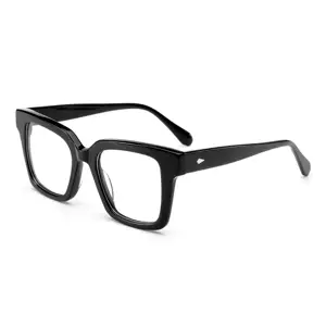 Armações de óculos clássicas de acetato 2024 em estoque, armações de óculos clássicas de alta qualidade, novidade