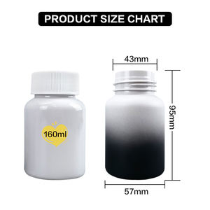 Conteneur de médicament dégradé givré personnalisé de 160ml bouteille de stockage de comprimés de vitamine de médicament sur ordonnance avec bouchon étanche - Product Image 6