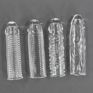 Herren Streitkolben Extended Thick Crystal Clear Realistische wasserdichte <span class=keywords><strong>Penis</strong></span> abdeckung Fabrik Großhandel Produkte für Erwachsene Dildos Sexspielzeug - Product Image 2