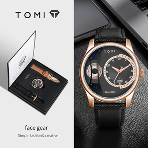 <span class=keywords><strong>TOMI</strong></span> Nuevo Set de Regalo para Hombre, Reloj de Lujo de Cuarzo para Hombre, Serie Ejecutiva, <span class=keywords><strong>con</strong></span> Manecillas de Aleación, Resistente al Agua - Product Image 4