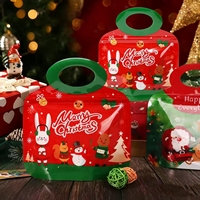 Sac cadeau de Noël personnalisé avec fermeture éclair, sac autoportant réutilisable pour les collations et bonbons des enfants
