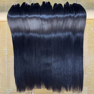 Lots de Cheveux Humains Lisses Naturels du Fabricant, Cuticules Alignées, Cheveux Vierges Bruts, Longueur et Couleur Personnalisables, Fourniture en Gros, Cheveux Cambodgiens Brillants - Product Image 1