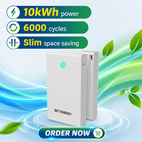 Batterie solaire Eleshell 10K Plus LiFePO4 51.2V 200Ah pour stockage d'énergie domestique 10kWh, design élégant et fin, montage mural, CAN RS485