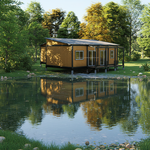 Rumah Kontainer Baja Bongkar Pasang 2 Kamar Tidur Boxspace, Portabel Modular Prefabrikasi dengan Desain DIY - Product Image 1