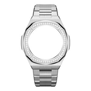 Kit de modification pour <span class=keywords><strong>Casioak</strong></span> GA2100 Luxury Case avec vis Bracelet en métal pour GA-2100/2110 Refit Kit avec outil pour montre Gshok - Product Image 1