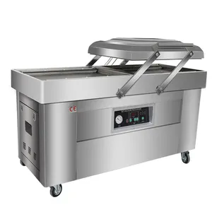 Double Chamber Vacuum Sealer Packaging Machine For Apparel/Chemical Liquid/Commodity Bags