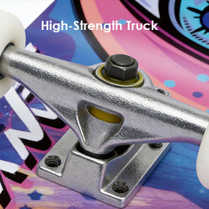ZHOYA Skateboard doublement relevé à quatre roues en érable, planche professionnelle pour l'action urbaine, skateboard pour adolescents 80cm - Product Image 5
