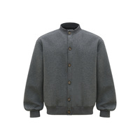 Hiver Casual American Style Retro Neutral Trendy Jackets Air Layer Fabric Metal Buckle Design Men's Loose Coat Tops
