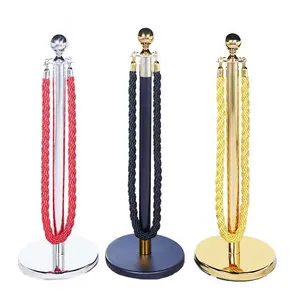 MAX factory wholesale Crowd Control rope stanchion Ball queue pole for airport