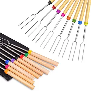 Bán Buôn Chất Lượng Cao Tùy Chỉnh Bằng Gỗ Thân Thiện Với Môi Trường Marshmellow Rang Sticks Cho Nhà Bếp