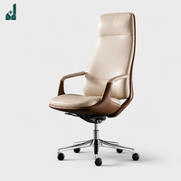 Chaise de bureau de direction italienne haut de gamme en cuir, confortable, pour bureau et salle d'étude