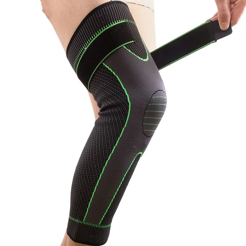 Custom Logo Compression Leg Sleeve Knee Support Stabilizer Long Brace