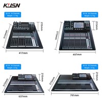 KI-24 Console de mixage numérique audio professionnelle à 30 canaux et 4 groupes Soundcraft avec écran tactile de 7 pouces