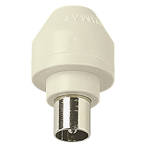 Prise TV axiale Ivoire D9.5, longueur 2.2, hauteur 3.5 - Product Image 1