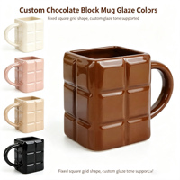 Nouvelle arrivée : Mug en forme de baril de chocolat amusant, parfait pour les boissons chaudes d'hiver, les cadeaux de fêtes et la décoration esthétique de la maison