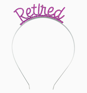 Diadema de Moda DAMAI con Letras de Retiro y Pedrería, Accesorio para el Cabello con Temática de Retiro para Mujeres, Decoración para Fiestas, Adorno para el Cabello - Product Image 5