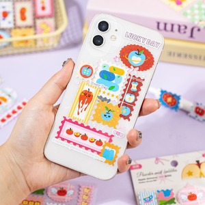 Retro-Style <b>Patterned</b> Apple Universe Series Self-Adhesive Washable Glossy Die-Cut <b>Paper</b> Stickers for Holiday Decoration-2 Sheets - Product Image 4