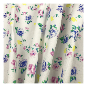 Le magasin d'usine de petites fleurs design numérique personnaliser impression sergé coton lourd tissu de forage pour veste - Product Image 5