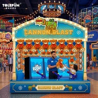TOLEFUN Direct usine, Stand de jeu de tir commercial de luxe à canon pour parcs d'attractions, parcs d'aventure et fêtes foraines, en PP