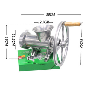 เคแซดเอ็กซ์ 32 #   เครื่องทำไส้กรอกและน้ำเต้าหู้แบบมือหมุน 2-in-1 รุ่น Silver Sustainable Metal Household Manual 32 #   เนื้อโลหะ - Product Image 2