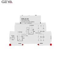 Relais de contrôle de niveau de liquide GEYA GRL8-03 AC/DC24V~240V, relais de niveau d'eau pour réservoirs, relais de niveau de flotteur à vapeur