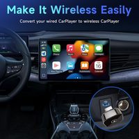 PIXWHALE Système automobile universel 2-en-1 CarPlay sans fil et Android Auto à connexion USB, modèle A21 Dual Core, le plus vendu